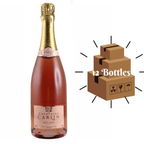 case of rose Champagne